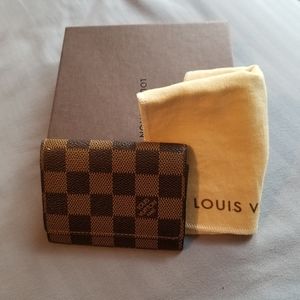 Louis vuitton ebene business card holder cartes